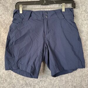 Columbia PFG Coral Point III Active Shorts Womens Size 2 Blue Fishing Outdoor